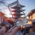 phone, iphone, temple, japan, tokyo, sunset, travel, nature, picture, dream catcher
